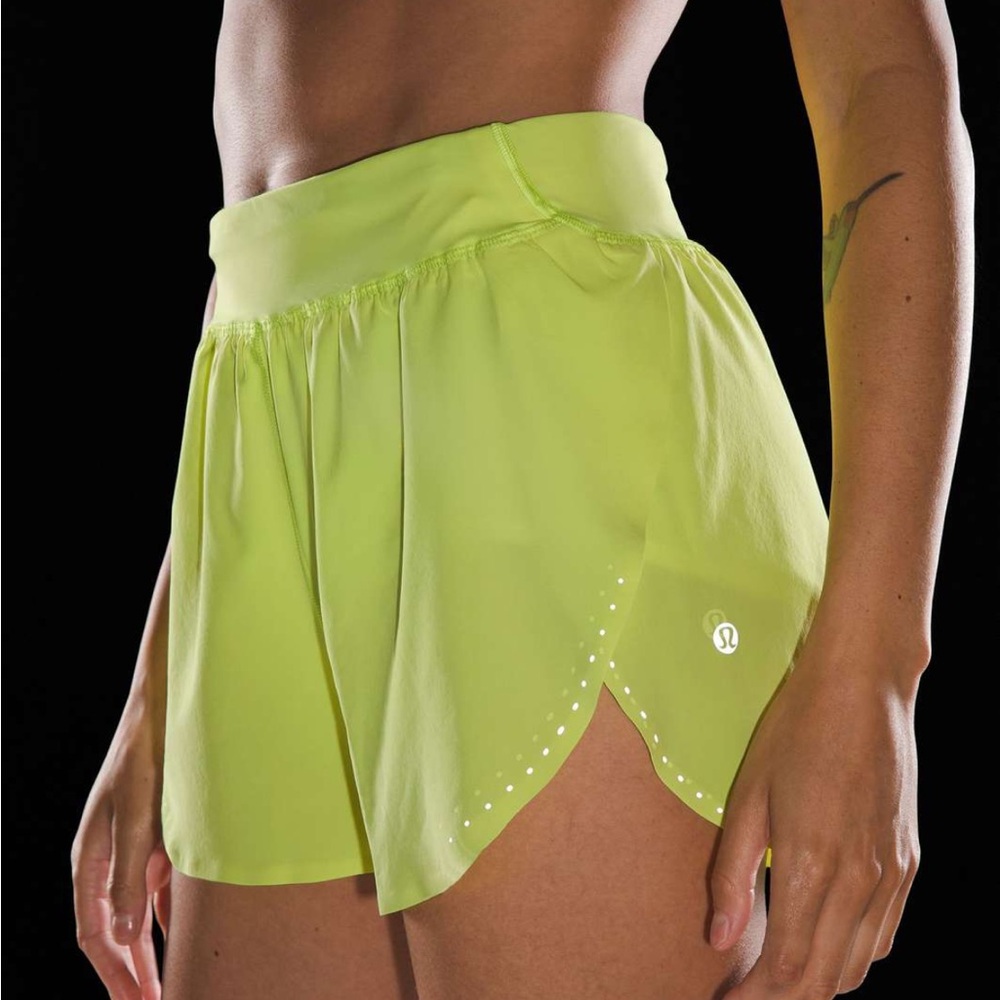 Lululemon Lime Green Athletic Shorts Fast and Free